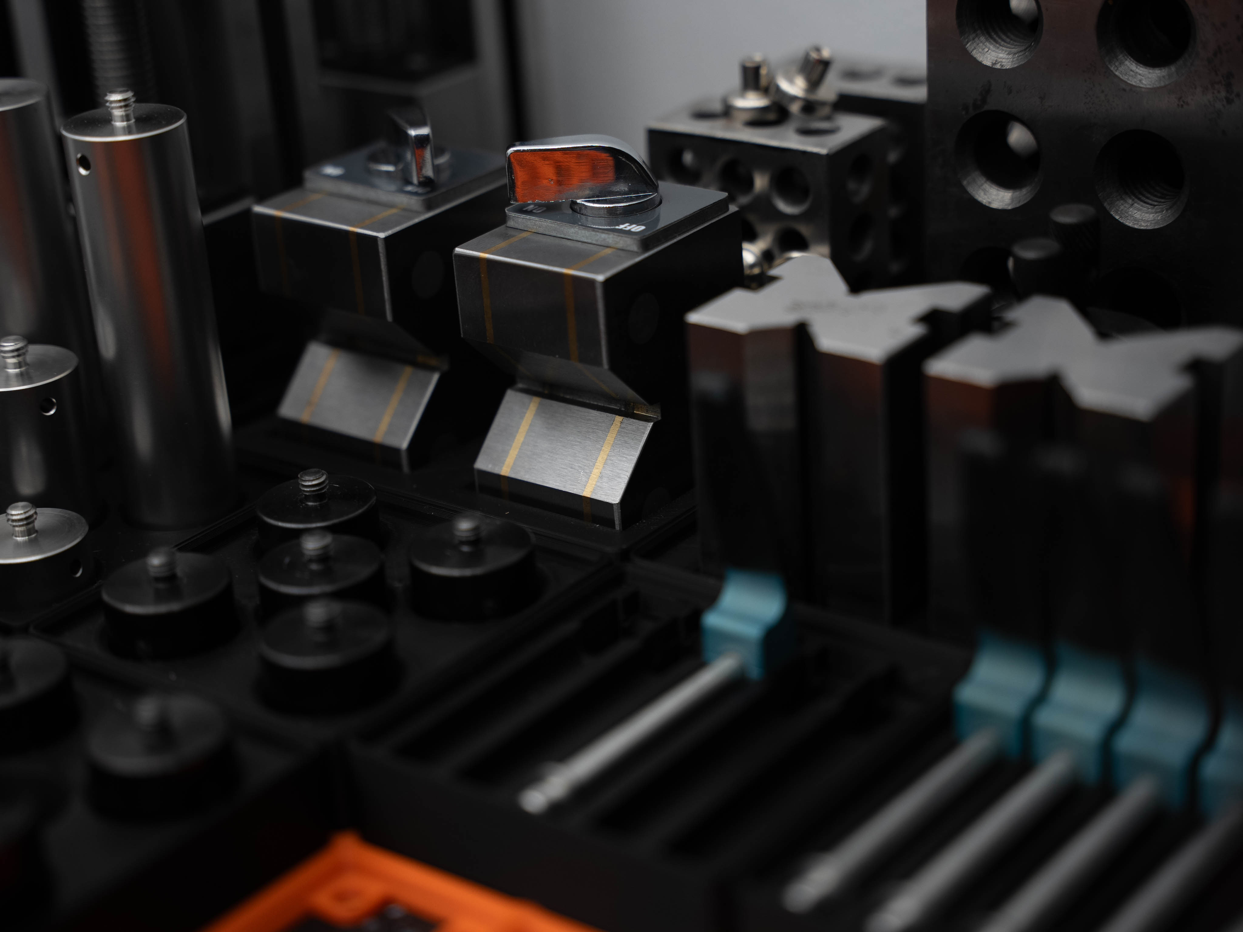 Angle blocks close-up